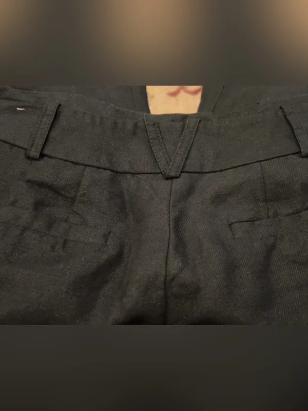 LOFT Petites Black Linen Blend Bermuda Shorts Size 00P - Image 7