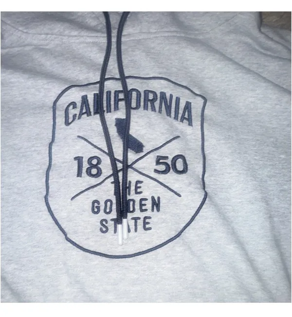 Home Free Gray Fleece Pullover Hoodie California Golden State Graphic Men L - Image 2