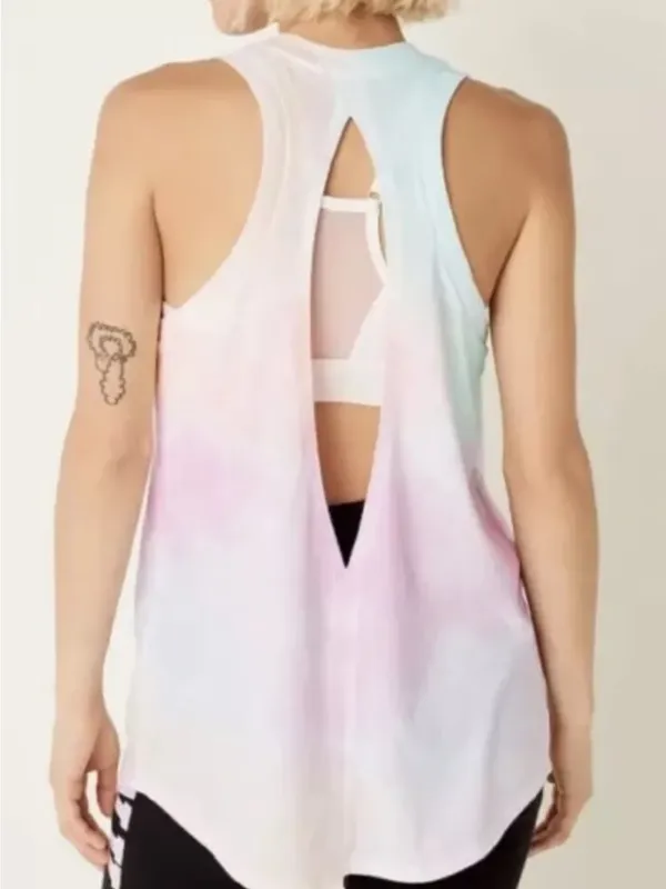 Victoria's Secret PINK Everyday Racerback Tank Top Tie Dye - Image 4