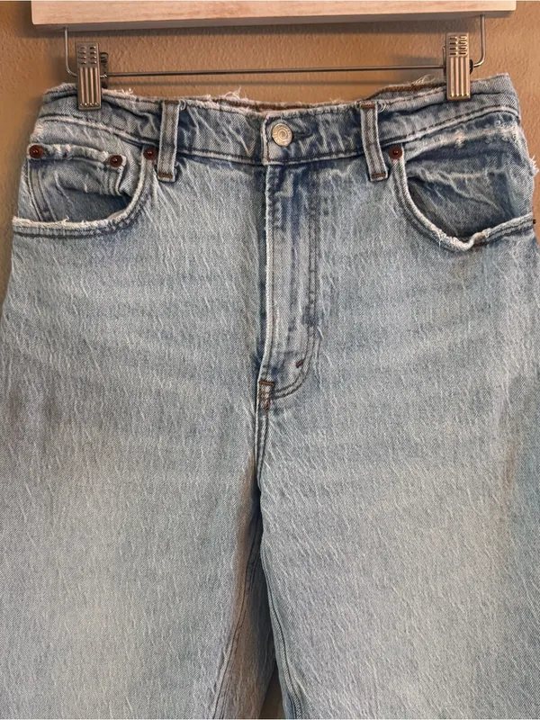 ABERCROMBIE 90s‎ Straight Split Hem Denim - Image 3