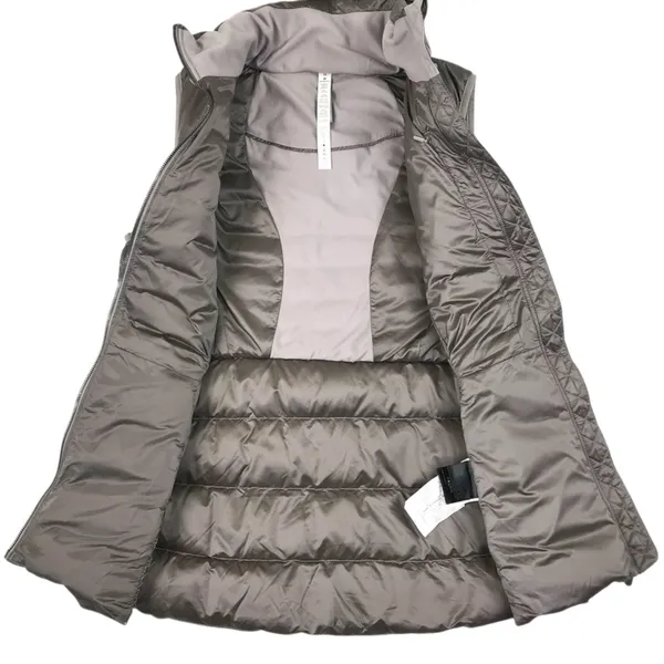 LULULEMON Brave the Cold Vest Sz 10 Gray Goose Down Everyday Cozy Lightweight - Image 7