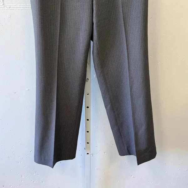 Jones New‎ York Suit Gray Pinstripe Straight Leg Dress Pants Women's Size 6 - Image 4