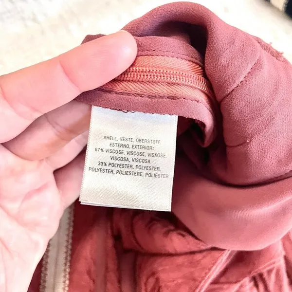 Anthropologie Ett:twa Aubade Tie Waist Pink Floral Crop Pants Size 4 - Image 5