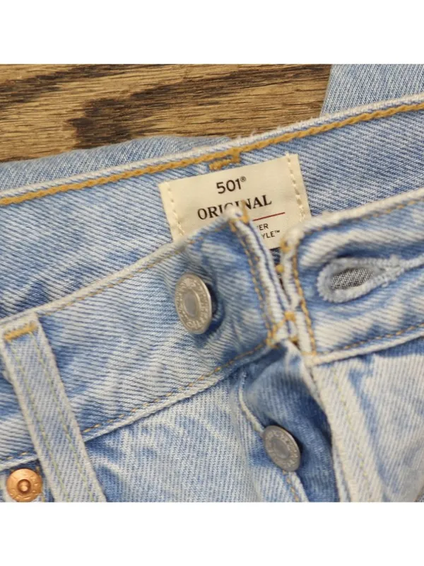 NEW Levi's Womens Original 501 Button Fly Jeans 94417272 County Fair Blue 30 - Image 9