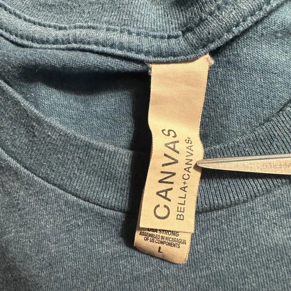 Bella Canvas -“Love Like Jesus” Tee-Blue/Teal-EUC-Large - Image 6