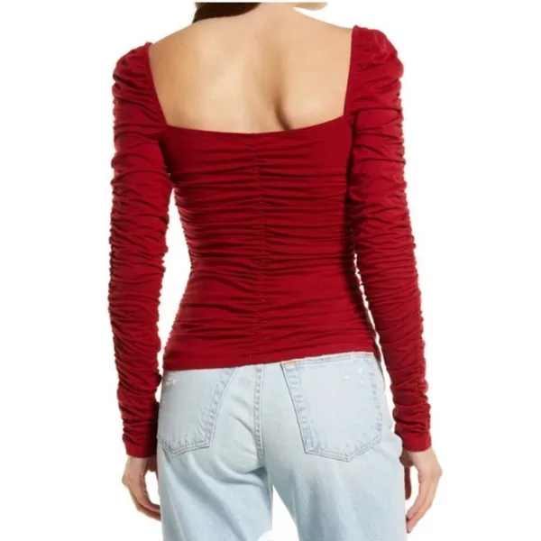 NWT reformation esra‎ Queen Anne neck top L - Image 2