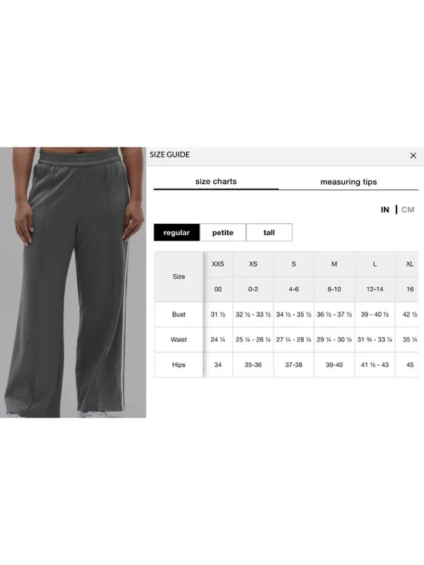 New Athleta S Tempo Mid Rise Wide Leg Track Pant Shadow Grey/Bright White Small - Image 8