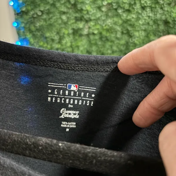 Genuine Merchandise Marlins Black and Orange Long Sleeve Tee - Image 2