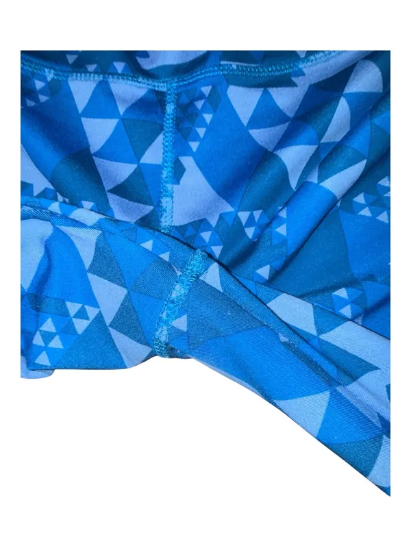Blue Geometric LuluLemon Leggings - Image 4