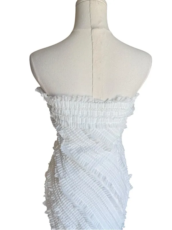 Endless Rose x Anthropologie - NWT Strapless Textured Mini Dress Bridal Sz S - Image 6