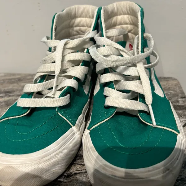 Unisex Vans Teal High-Top Sneakers Men’s 5.5 or Women’s 7.0 - Image 5