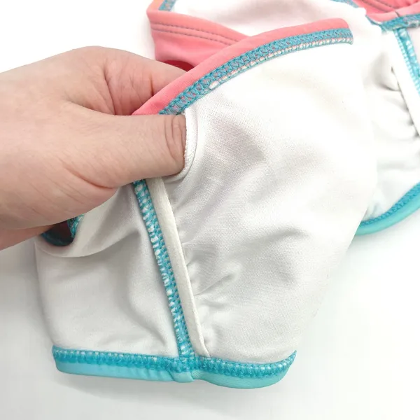 Cabana by Crown Ivy One Shoulder Bikini Top Medium Ombre Rainbow Beachy Indie‎ - Image 8