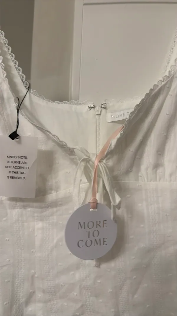 Revolve White Bustier Mini Dress MORE TO COME - Image 6