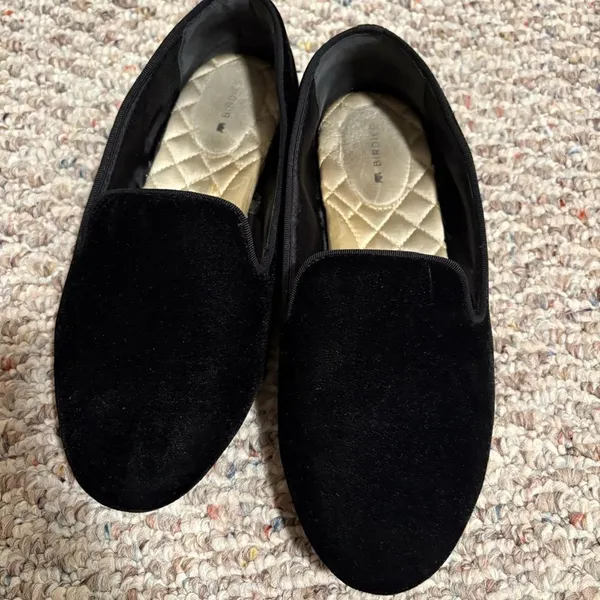 Birdies The Starling Black Velvet Loafers- Size 8 - Image 2