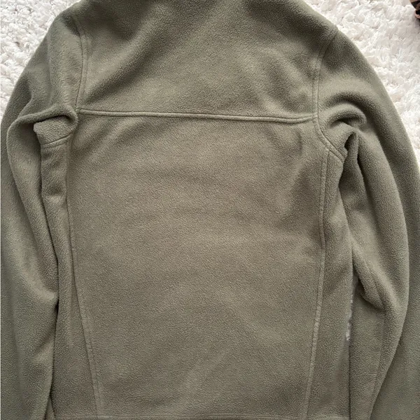 Columbia Fleece Utility Jacket in Khaki - Image 3