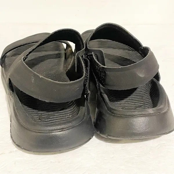 Nike Size 9 Wide Tanjun Women's Sandal Black‎ White 882694-001 Straps - Image 4