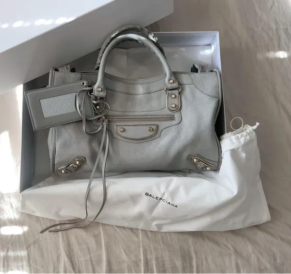 Balenciaga City Classic Metal Edge Satchel Bag Medium - Image 2