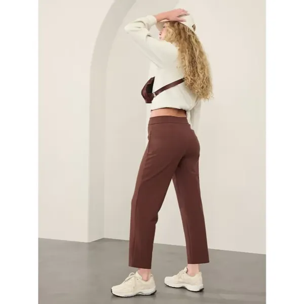 Athleta Size 6 Stellar High Rise Trouser Cherrywood - Image 3