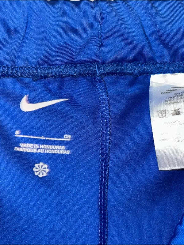 Nike Blue Running Shorts with Grey Drawstring - Image 2