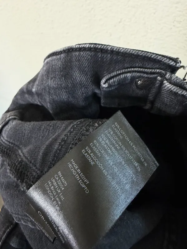 Free People We the Free Jayde Flare Jeans Charcoal Black Womens Size 27 - Image 7