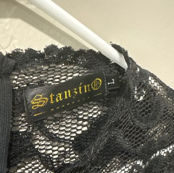 Stanzino Black Lace Long Sleeve Dress - Image 3