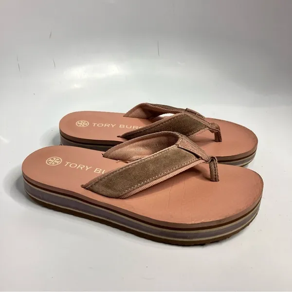 Tory‎ Burch platform 70’s flip flops pink size 6 - Image 2