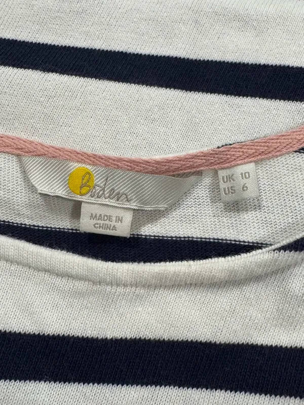 Boden Sophie Long Sleeve Breton Striped Top Women’s 6 - Image 2