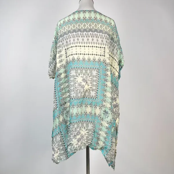 NWOT Johnny Was Arroyo Ice Floral Paisley Long Tunic Shirt Blouse Size L - Image 6