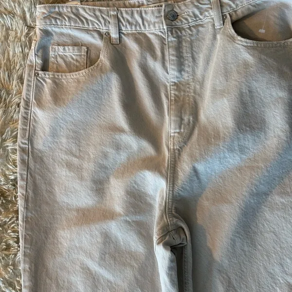 PacSun 90s Boyfriend High Waisted Distressed Straight Leg‎ Grey Jeans Size 32 - Image 2