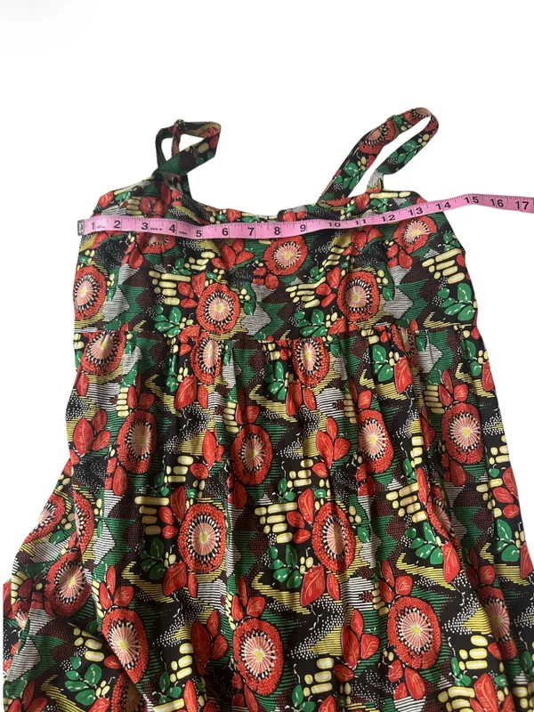 Natural Life Mia Tie-Back Maxi Dress - Orange Floral Blooms - Image 8