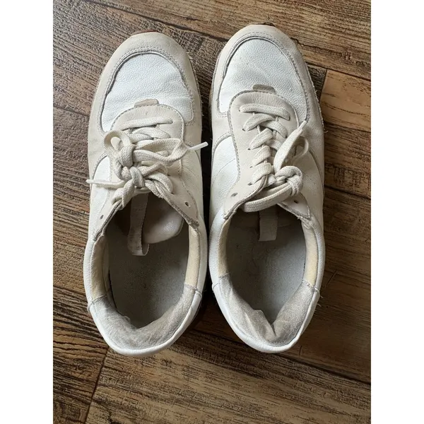 Madewell Kickoff Trainer Sneaker White Low Top Lace-Up Athletic Women's size 8 - Image 6