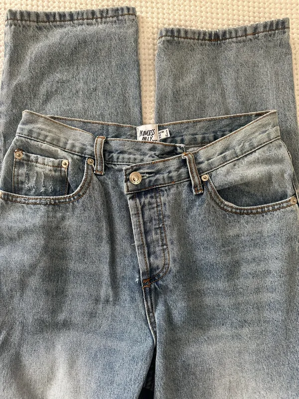 Princess Polly Asymmetric Jeans Straight Leg - Image 2
