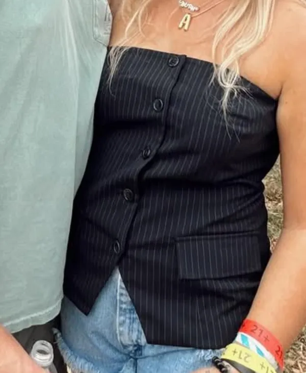 WAYF berkley pinstripe top - Image 2
