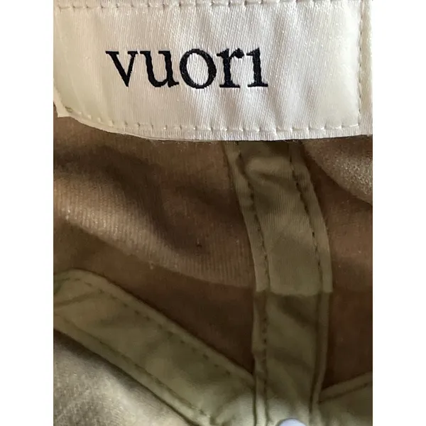 Vuori Women's Tan Khaki Embroidered Logo Adjustable Strapback Cap Hat OS - Image 4