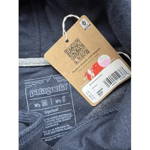 Patagonia Men's Unity Fitz Uprisal Hoodie New Navy Men's S/ Women's M NWT $89 - Image 11