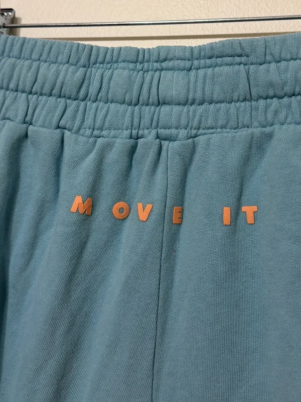 MOTHER The Knockout Short Size Small Sweat Shorts Move It Milky Baby Blue - Image 7