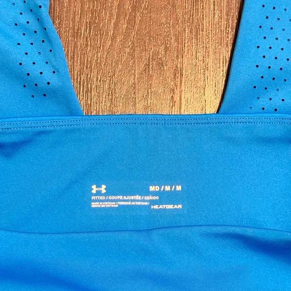 Under Armour Women Compression Tights Pants Sky Blue Size Medium - Image 6