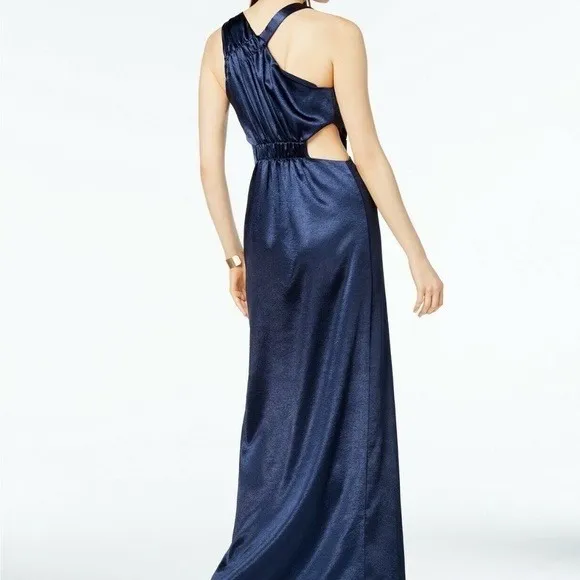 NWT!! AVEC LES FILLES Blue Maxi Dress Cutouts Asymmetrical Party‎ Cocktails 8 - Image 8