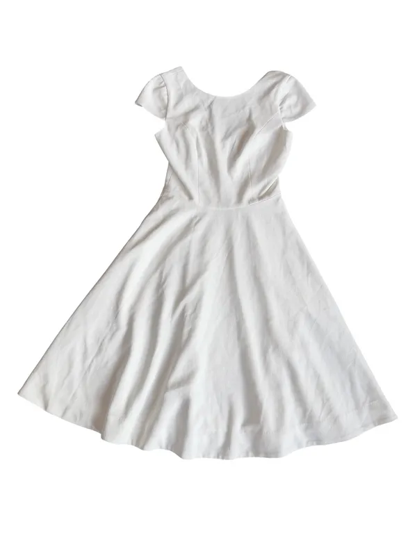 Dress The Population White A-Line Dress Party Special Occasion Size Small Womens - Image 2