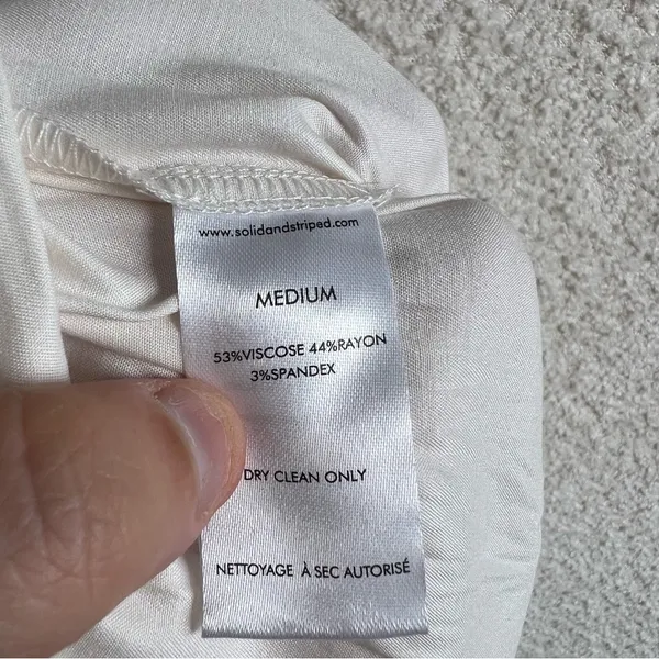 Solid & Striped NWT Women’s Monaco Satin Pant Brule Pants Size Medium‎ - Image 10