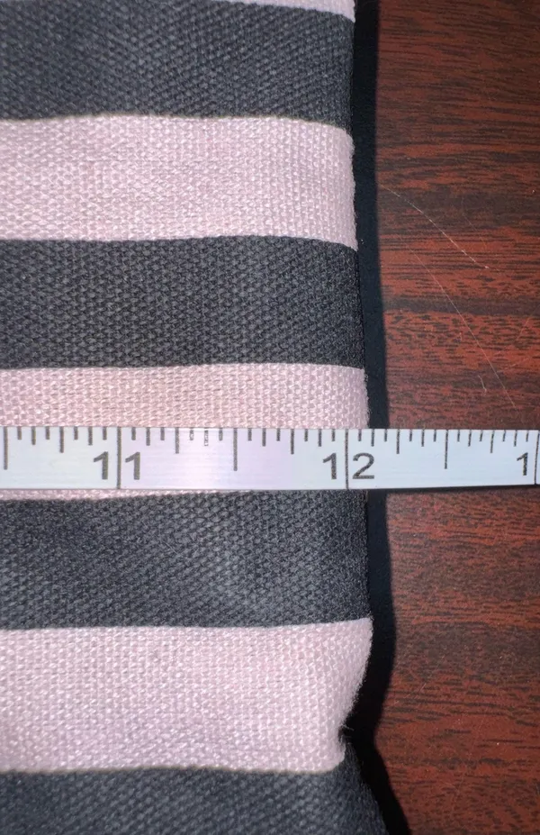 Victoria’s Secret Stripe Small Canvas Bag 12x8.5 - Image 3