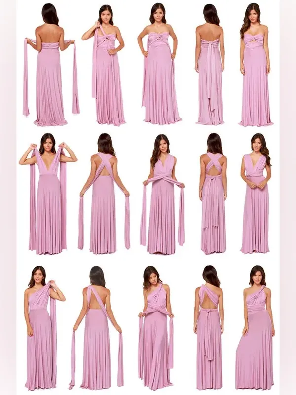 NWT Lulus Burgundy Tricks of the Trade Taupe Convertible Maxi Dress Size Small - Image 11
