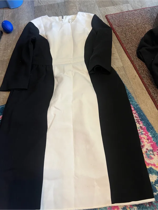 Kate spade black and white colorblock dress size 8 - Image 4