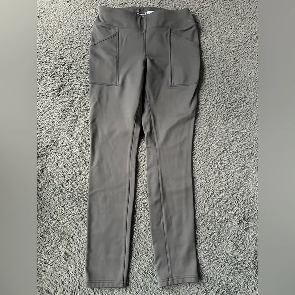 Carhartt Women's Force Fitted Heavyweight Lined Leggings, Oyster Gray - S - Image 3