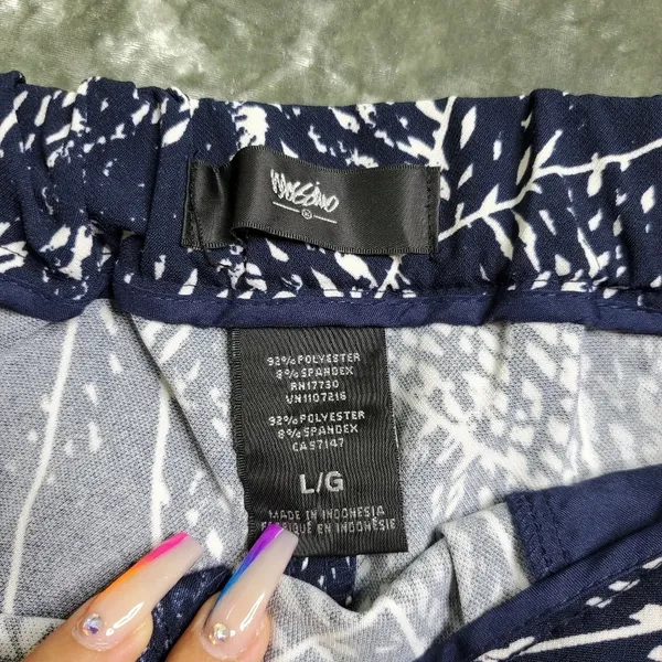 Mossimo Flowy Abstract Pattern‎ Shorts Blue Size L - Image 6