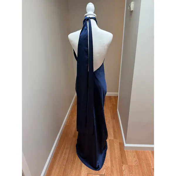 Show Me Your MuMu Lisa Maxi Dress Midnight Navy Size Medium - Image 8