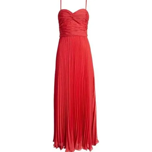 AQUA Pleated Chiffon Gown Size 4‎ - Image 3