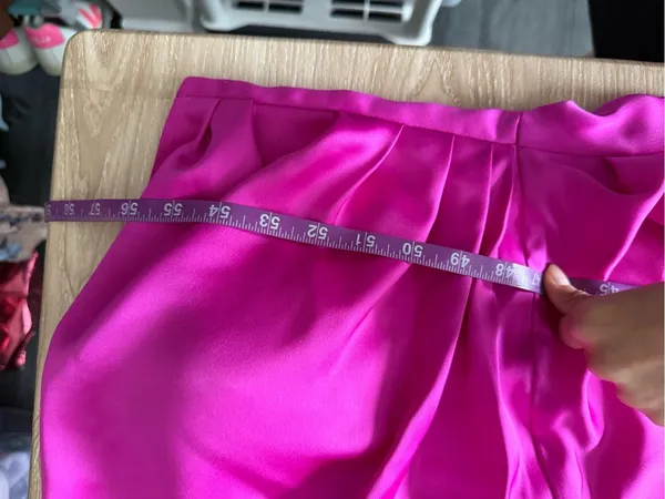 Tarik Ediz US 14 51147 Asymmetrical Bodice Slit Gown Fuchsia Pink Evening Party - Image 14