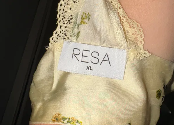 RESA Butter Yellow Floral Crop Top - Image 5
