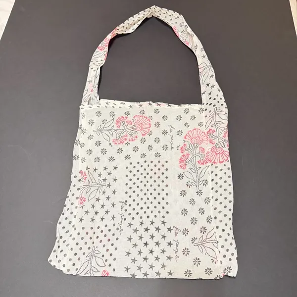 NWOT Free People boho gauzy fabric tote 14”x15”, lightweight, packable - Image 3